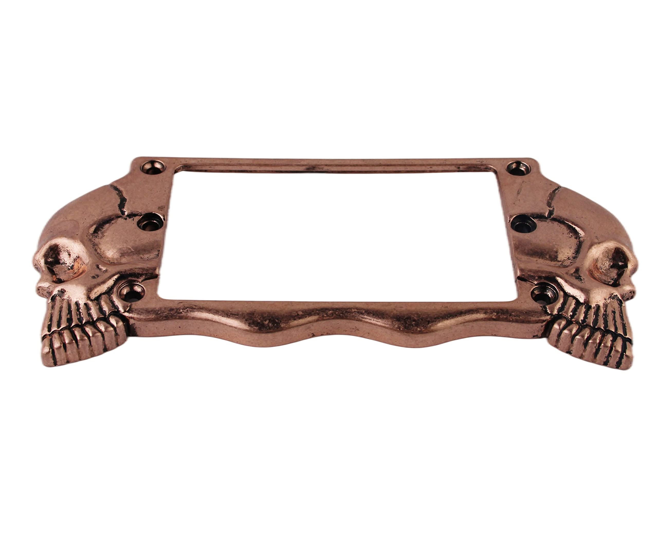 Guyker Flat Metal Humbucker Pickup Mounting Ring Set - Bridge Neck Pickups Cover Frame Replacement Part for Electric Guitar or P